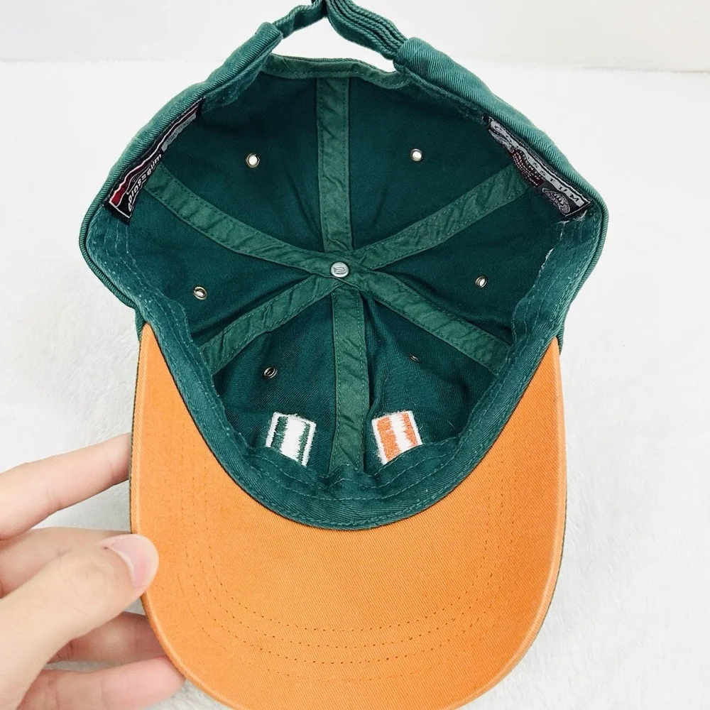 Colosseum Miami‎ Hurricanes Dad Mascot Hat Cap Adjustable Strapback Green NCAA